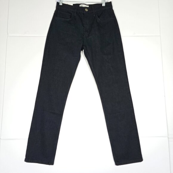 Zara Slim Straight Jeans 8 Black NWT - Picture 1 of 9